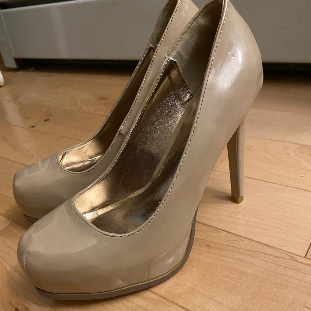 Madden Girl Nude Platform Heels